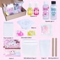 thumbnail image 1 of Kit de Fabricación de Gel Squishy 18pcs/set, Kit para Hacer Joyería DIY, Molde de Silicona Suave en Forma de Pata de Gato, Incluye Pegamento de Resina AB de Silicona Transparente 50ml:50ml, Flocking, 1 of 5