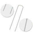 thumbnail image 4 of Plateados Para Piso En Forma De U De 8 Pulgadas Con Junta Son Adecuados Para Fijar Varias Cubiertas Protectoras De Jardinería De Cubiertas A Prueba De Insectos Cubiertas De Invernadero 50 Clavos Cateissary HA022128-00, 4 of 7