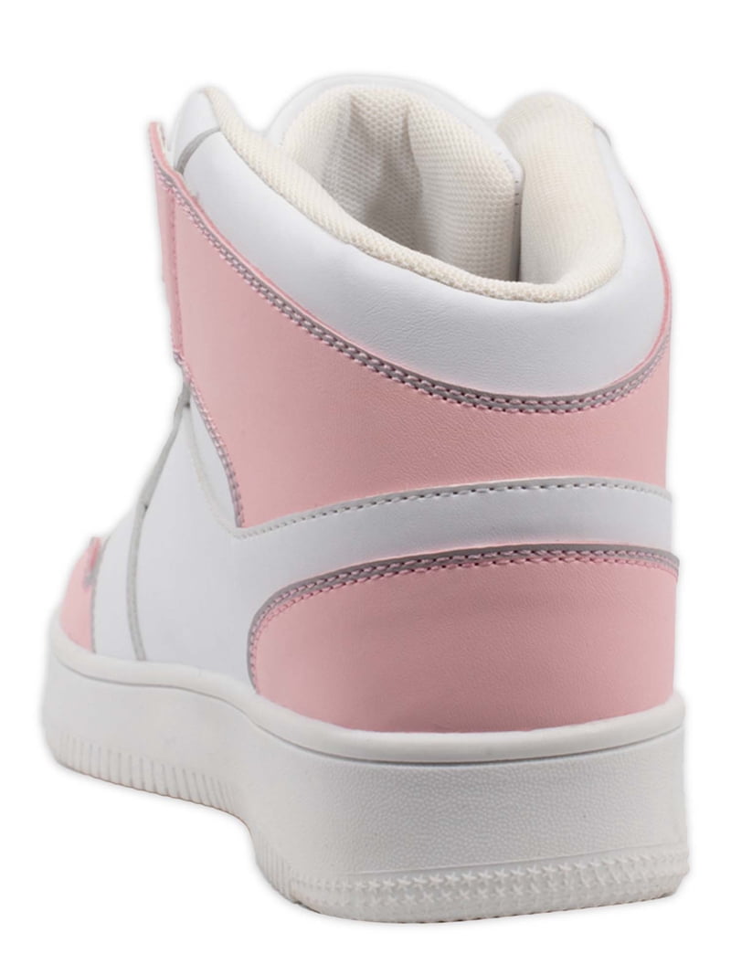 Baskets Ecko Red High Top Taille 5 Jeunes - Noir Et Rose à Paillettes, Occasion Très Bon état