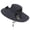 Black, variant on Men Mesh Solar Fisherman Fan Hat, USB Rechargeable Strong Wind Cooling Sun Protection Bucket Hat, Breathable Ventilated Outdoor Summer Hat for Fishing Gardening Hiking