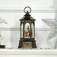 thumbnail image 3 of Lighting Accessories HOMCOM Christmas Snow Globe Lantern with Music and Lights, Musical Snow Globe with Swirling Glitter, Battery Operated Christmas Decoration for Holiday Party or Gift, Bronze,Light, 3 of 9