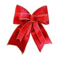 thumbnail image 2 of Hometravel Christmas Plush Bow Decor, Decorative Ribbon for Tree Wreath and Door, Festive Party Atmosphere Props for Indoor, Outdoor Holiday Decoration, 2 of 6
