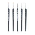 thumbnail image 1 of 5pcs Profesional Wolf punta fina Nylon Hair Detail Paint Brush Set Fine Detailing Painting Drawing (000 + 00 + 0 + 1 + 3), 1 of 8
