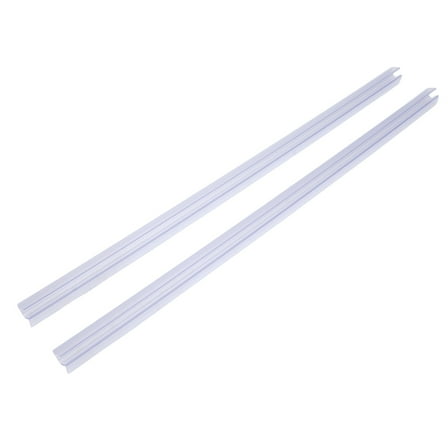 2-Pack Shower Door Bottom Seal Sweep for Frameless Glass Rail