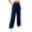 Navyblue, variant on TEMOFON Womens Cargo Sweatpants Wide Leg Elastic Waisted Trousers Sweat Pants Joggers with Pockets Casual Workout Pants