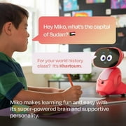 Miko 3 Safety-First AI Robot for Kids – Educational STEAM Toy Ages 5-10 | Red
