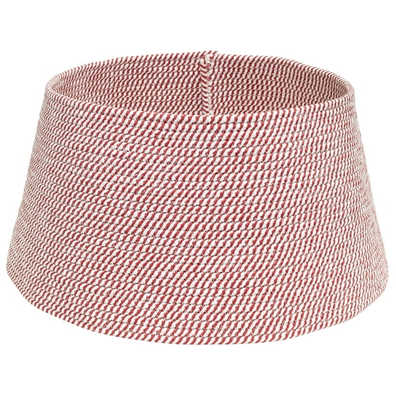 Rope Christmas Tree Collar, Red and White, 22", by Holiday Time
