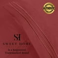 thumbnail image 4 of Sweet Home Collection 1500 Series Bed Sheets - Extra Soft Microfiber Deep Pocket Sheet Set - Burgundy, Queen, 4 of 6