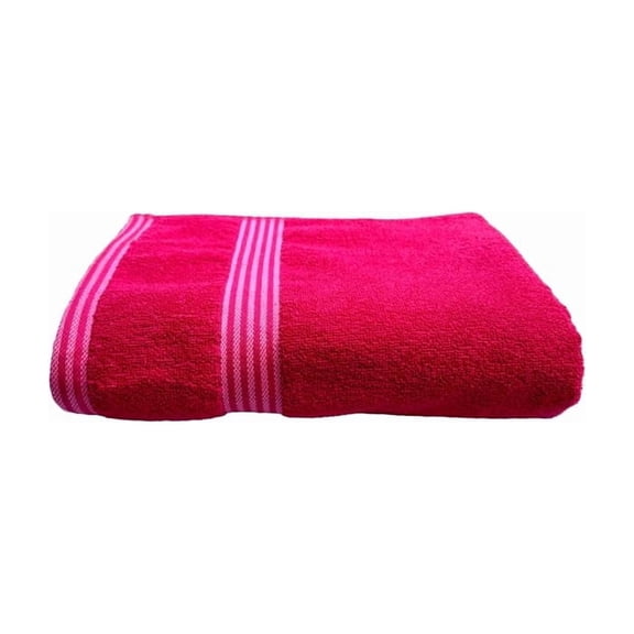 Space Fly Cotton Luxury Large Size Bath Towel 500 Gsm (Pink)
