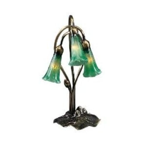 Meyda Tiffany - 14150 - Three Light Accent Lamp - Green Pond Lily - Bronze-28pack