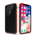 thumbnail image 1 of FINCIBO Soft TPU Case Slim Protective Cover for Apple iPhone X, Rose Gold Glassy Electroplated, 1 of 5