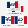 thumbnail image 3 of Iowa State Flag 3x5 Double Sided Outdoor Heavy Duty Iowa Flags Banner 3 Ply Polyester Material with 2 Metal Grommets 4 Rows of Stitching, 3 of 5