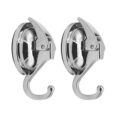 

2 Pack Suction Cup Hooks Vacuum Suction Cup Hooks Wall Hooks Heavy Waterproof No Drilling Suction Hooks Hooks/Hangers/Holders