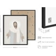 thumbnail image 3 of HAUS AND HUES Jesus Pictures for Wall - Jesus Framed Wall Art Painting, Christian Art Wall Decor, Jesus Wall Art, Picture of Jesus Christ Framed Jesus Decor, Religious Wall Decor (Black Framed, 16x20), 3 of 6