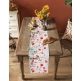 thumbnail image 5 of Ldtrchee Valentines Table Runner 70 Inches, Watercolor Love Heart Botanical Bed Runner Dresser Scarves Tabletop for Indoor Outdoor Parties/Ceremony/Banquet, 13" x 70", 5 of 8