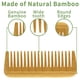 thumbnail image 3 of Peine de madera de bambú natural para el cabello para mujeres y hombres - Peine de dientes anchos ecológico para desenredar el cabello rizado y la barba para hombres (4 piezas), 3 of 4