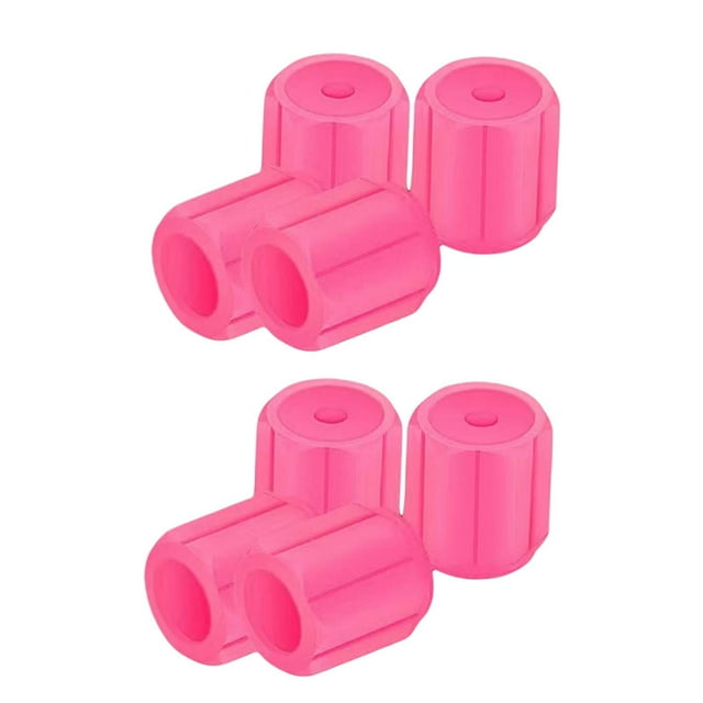 8 tapones para válvulas de neumáticos de coche, luminosos y noctilucentes para coches y camiones. Rosa