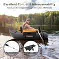 thumbnail image 5 of Spaco Inflatable Fishing Float Tube with Pump Storage Pockets and Fish Ruler, 5 of 10