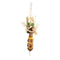 thumbnail image 5 of M Buder Parrot Nut Chew Toys Natural Healthy Hand Knitted Bite Resistant Bird Hanging Wood Blocks Chew Toy 8.66 inches / 22 cm, 5 of 9