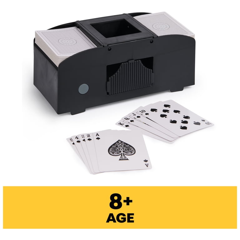 card sleeving machine UBeesize 4 Deck Automatic Shuffler, Rechargeable Shuffling operated 2 Deck Automatic Shuffler Machine by Toy Time Card Slinger - MTG, Pokemon