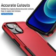 thumbnail image 5 of Entronix Heavy Duty Case Compatible with iPhone 15 Plus, Slim Hard Cover, Red, 5 of 7