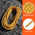 thumbnail image 4 of INSPIRE CHIC Round Rope Shoe Strings Three-Color Checkered Shoe Laces for Boots 2 Pairs Fluorescent Orange-Yellow 120cm/47.2", 4 of 6