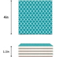 thumbnail image 3 of FMSHPON Moroccan Geometric Decorative Pattern Set of 8 Coaster for Drinks, Absorbent Ceramic Stone Coasters Cup Mat with Cork Base for Home Kitchen Room Coffee Table Bar Decor, 3 of 4