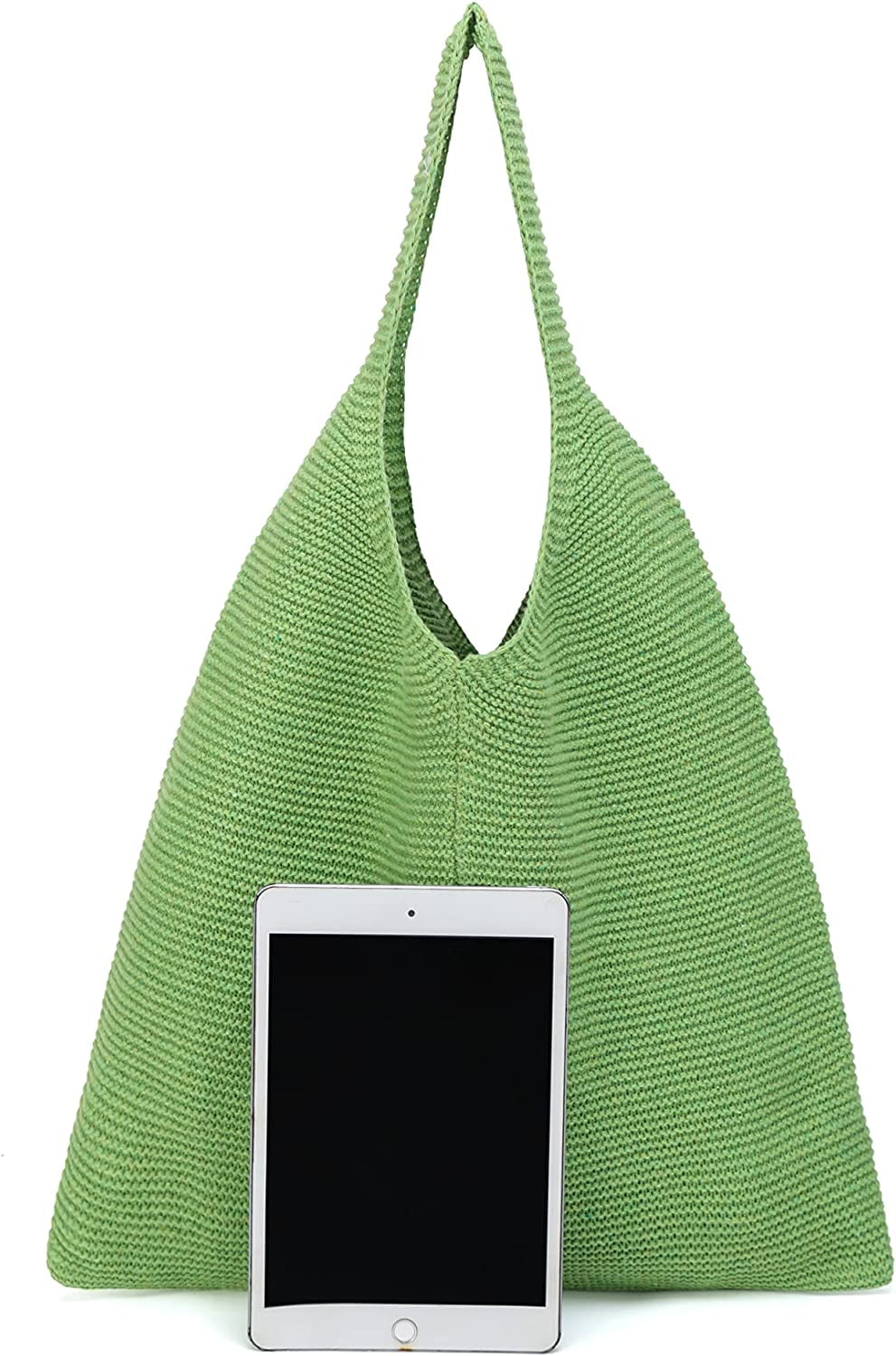 CoCopeaunts tote bag aesthetic Women's Shoulder Handbags Hand crocheted Bags large Shoulder Shopping Bag canvas tote cute
