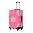 thumbnail image 2 of Daiia Cartoon Pigs and Hearts Luggage Cover, Thickened Washable Travel Luggage Covers, Elastic Unique Baggage Covers for 18-20 inch Luggage-Large, 2 of 9