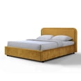 thumbnail image 5 of Omax Decor Chloe Fabric Upholstered Platform Queen Bed in Gold, 5 of 9