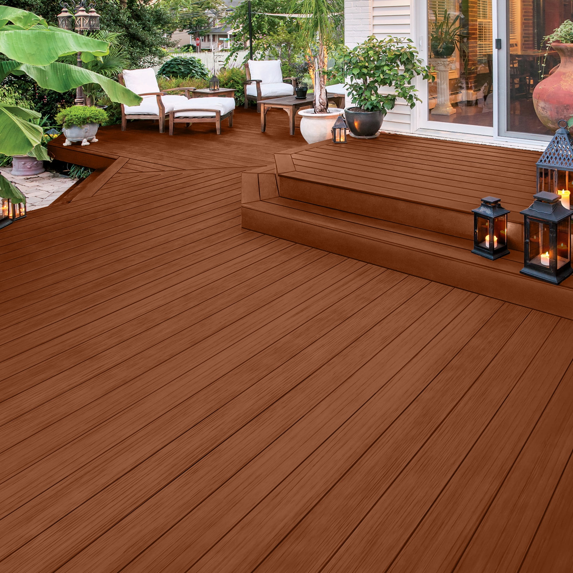Olympic Elite 1 Gallon SC-1061 Pine Pods Solid Advanced Exterior Stain and Sealer in One