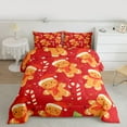 thumbnail image 2 of Homewish Cartoon Gingerbread Man Bedding Comforter Set 2pcs for Kids Boys Girls,Merry Christmas Twin Comforter Sets Microfiber,Happy Xmas Breathable Bedding Set,Breathable Home Decor,Reversible, 2 of 8