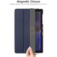 thumbnail image 6 of DTTO Case for Samsung Galaxy Tab A8 10.5 inch 2022, Premium PU Leather Tri-Fold Stand Cover with Hard Shell for Galaxy Tab A8 [Auto Wake/Sleep, Ultra Lightweight & Multiple Viewing Angles]- Navy Blue, 6 of 7