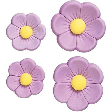 Wilton Icing Decorations, Purple Posy 10 ct. 710-1101