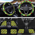 thumbnail image 4 of Binienty 9 Pack Ladybug & Floral Print Auto Accessories, Non-Slip Easy Installation Car Accessories Set, Suitable for Automobiles Trucks, 4 of 8