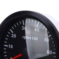 thumbnail image 4 of BIMZUC 110mm 4-3/8in Universal Tachometer Gauge 7000 RPM with Hour Meter & 7 Color Backlight, Marine Boat RPM Gauge for Car Yacht RV Truck, 9-32V DC, Black Dial Black Bezel, 4 of 9