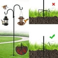 thumbnail image 5 of Cadorn 1PCS Outdoor Hummingbird Feeder Shepherd's Hook Hanging Basket, Iron Ground Hook with Garden Stake for Yard, Flagpole Holder Garden Patio Lawn Decoration, Bird Feeder Accessories,160x54cm, 5 of 7