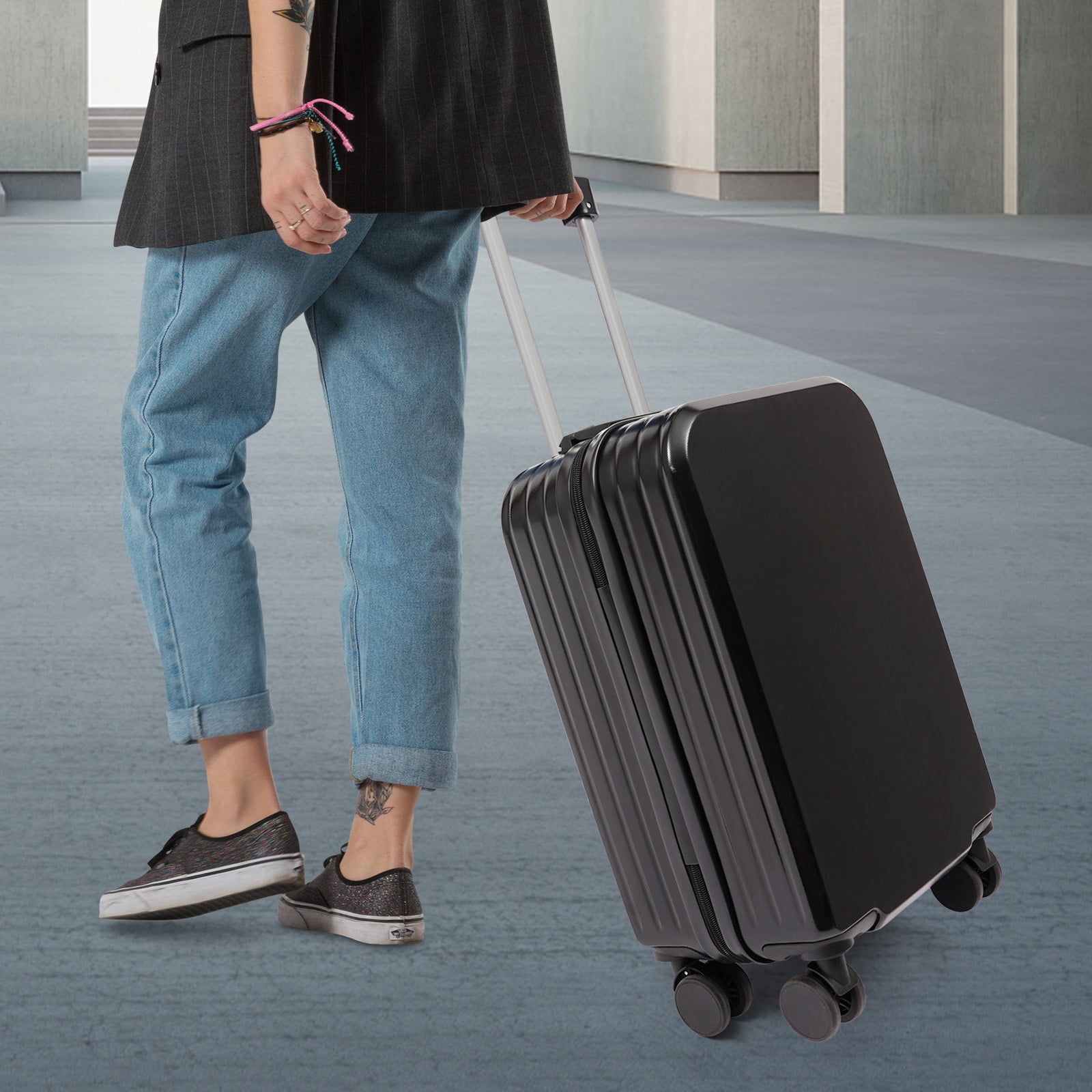 20" Carry On Luggage, Travel Luggage Suitcase, Suitcase with Cup Holder, Travel Luggage Suitcase