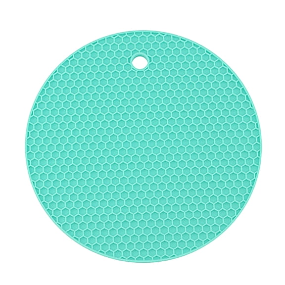 Silicone Trivet Mats - for Hot Pots & Pans, Heat Resistant Silicone Trivets for Hot Dishes, Silicone Hot Pot Holders Hot Pads for Modern Kitchen Counter(Mint Green)