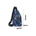 thumbnail image 2 of Ohufall Sac à Dos de Randonnée Léger avec Port USB Sac de Poitrine de Voyage pour Hommes Femmes Usage Décontracté, 2 of 5