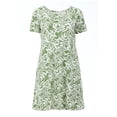 thumbnail image 3 of Ellos Plus Size Short Sleeve Fit & Flare Knit Dress, 3 of 3