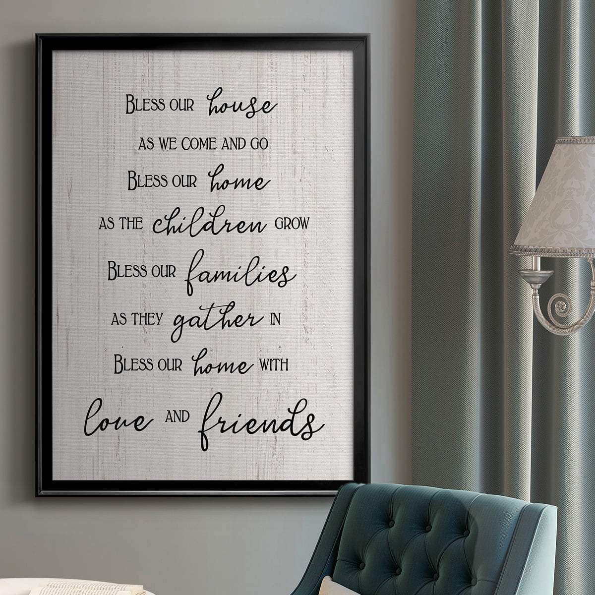 Love and Friends Premium Framed Print - Ready to Hang