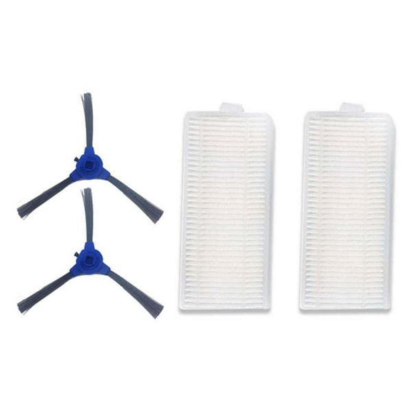 Wosthever Repuesto para Eufy RoboVac 11S RoboVac 30 Set aspiradora RoboVac 30C filtro de cepillo rodante lateral Btush Set aspiradora cepillo Electrodomésticos nueve, 110*50*10mm 130*130*10mm