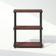 thumbnail image 4 of Furinno Turn-N-Tube 3-Tier Multipurpose Compact Display Rack, Shelving Unit, Bookcase, Dark Cherry, 4 of 6