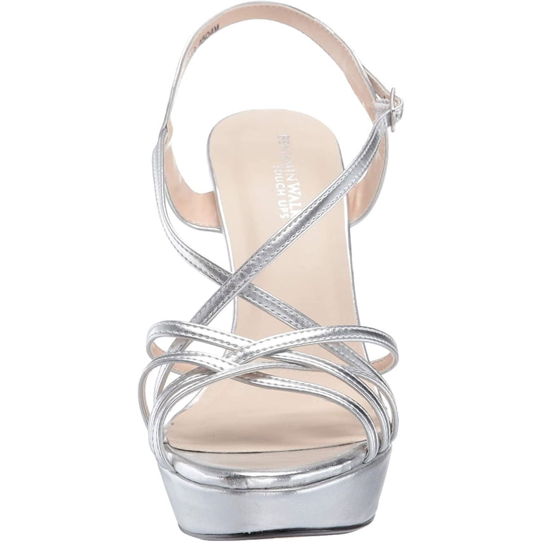 Touch Ups Women's Wren Heeled Sandal - 4 Inch Platform Strappy Sandal With Adjustable Buckle