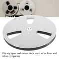 thumbnail image 3 of 1/4 7 Inch Empty Tape Reel 3 Holes, Aluminum Alloy Open Reel Takeup Reel for Nab, 1/4 Empty Tape Up Reel to Reel Small Hub Adapter Opening Machine Part Tape Take Up Reel for, 3 of 7