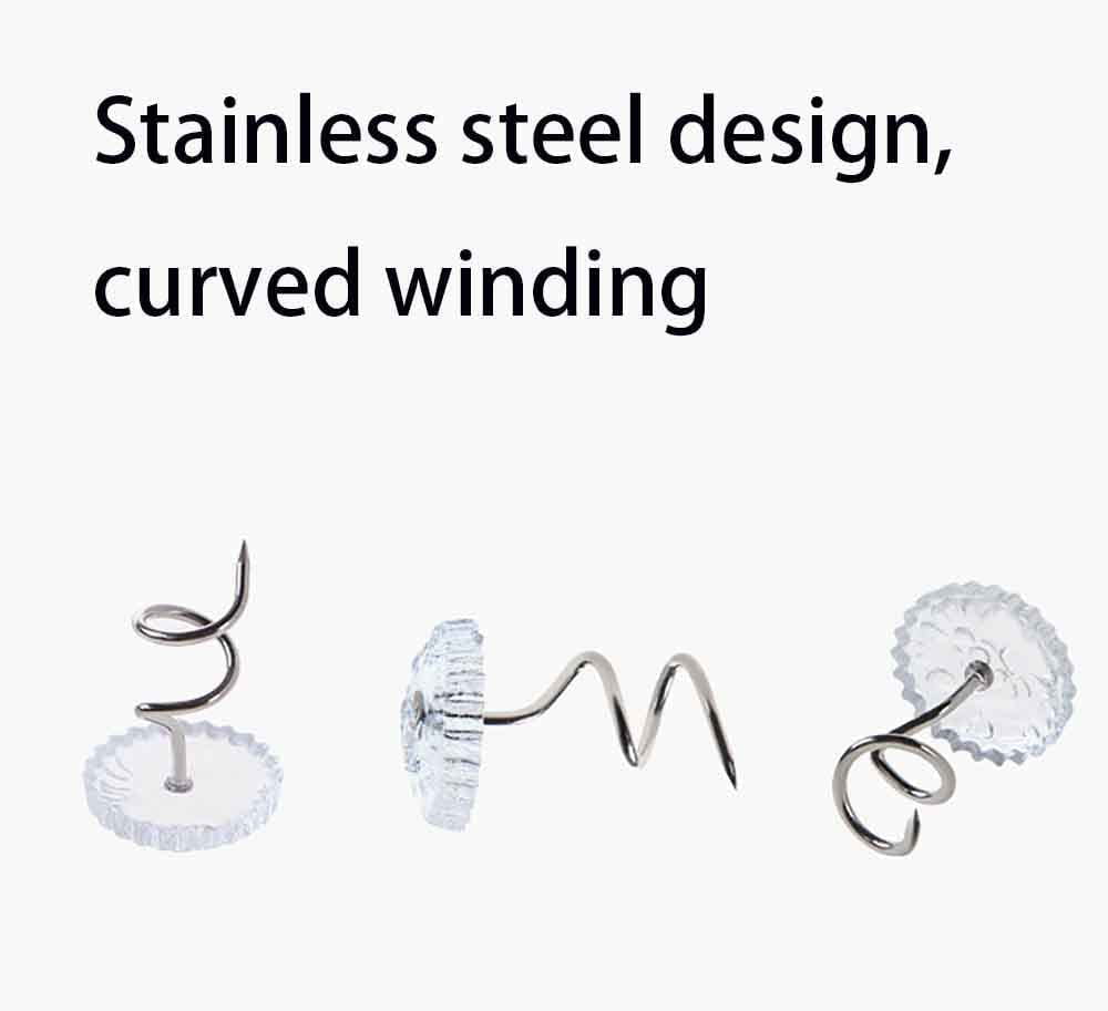 10 pcs Twist Pins with Clear Heads, Plastic Head Pin Ideas Bedskirt Pins  for Holds Bedskirts, Drapes, Slipcovers, and Other Fabric and Materials  Securely in Place