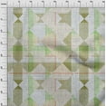 thumbnail image 4 of oneOone Cotton Jersey Light Green Fabric Check Craft Projects Decor Fabric Printed By The Yard 58 Inch Wide, 4 of 4