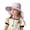 1-Purple1502, variant on Oiyii Newborn Girl's Upf‑Protective Sun Hats Ocean Animal Printed Beach Excursion Bucket Hats Kids Headwear, Pink