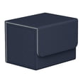 thumbnail image 1 of figatia PU Leather Slotted Deck Card Case Organizer Holds 130 Navy Horizontal, 1 of 9